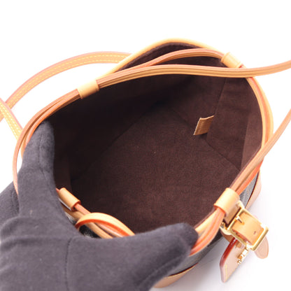 ノエ パース モノグラム ショルダーバッグ PVC レザー ブラウン ルイヴィトン バッグ LOUIS VUITTON