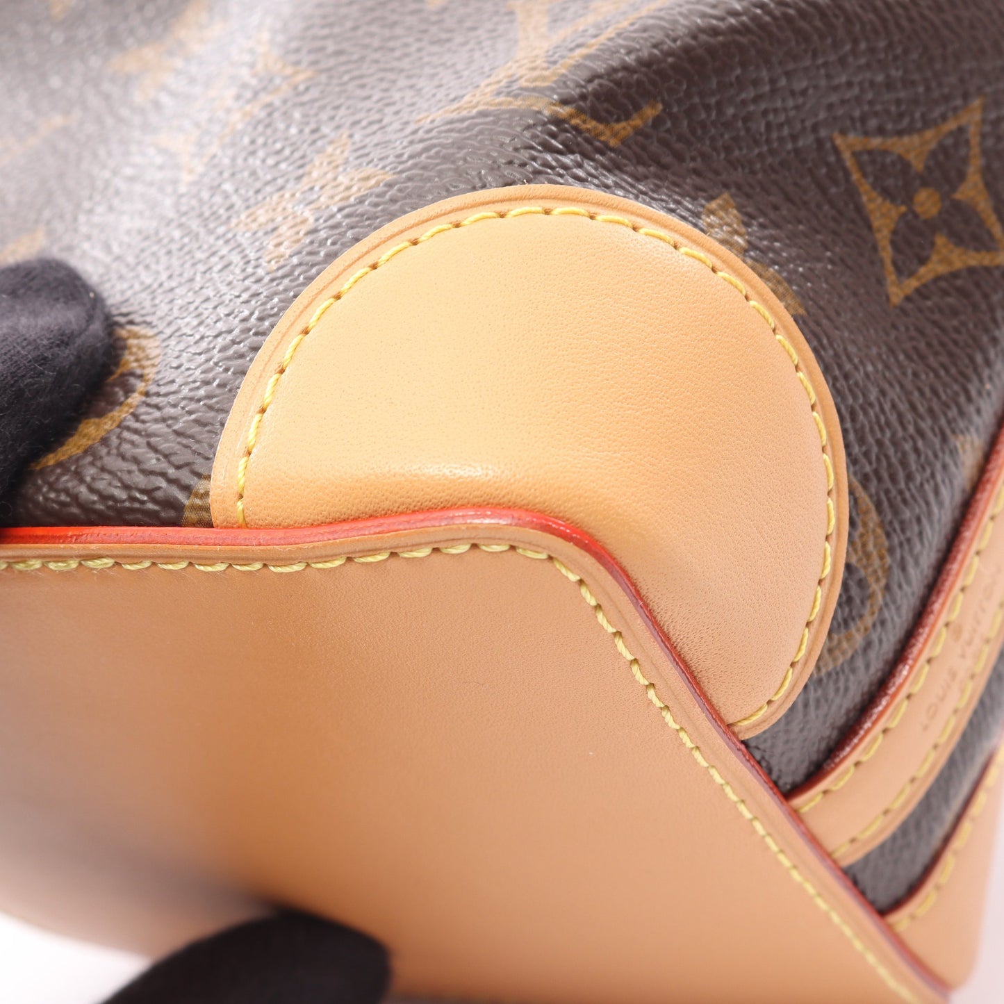 ノエ パース モノグラム ショルダーバッグ PVC レザー ブラウン ルイヴィトン バッグ LOUIS VUITTON