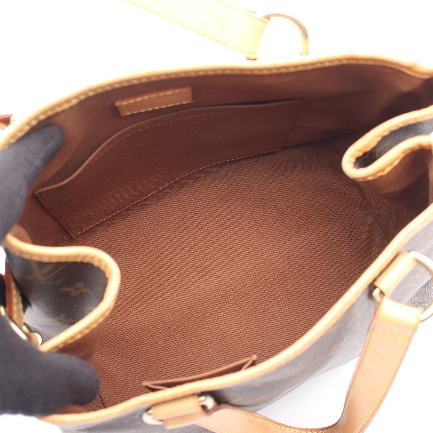 バティニョール モノグラム ハンドバッグ PVC レザー ブラウン ルイヴィトン バッグ LOUIS VUITTON