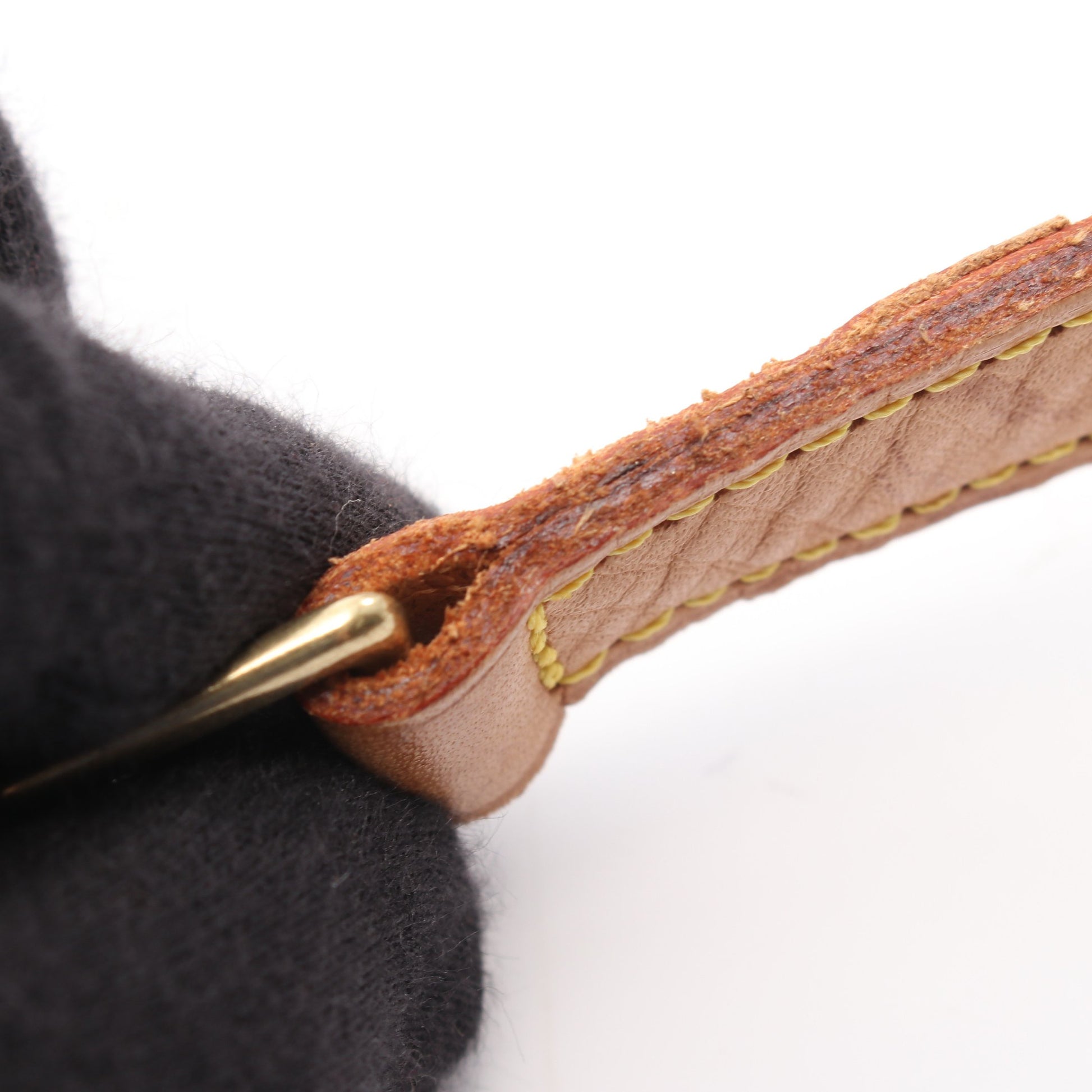 ミュゼットサルサ ショートストラップ モノグラム ショルダーバッグ PVC レザー ブラウン ルイヴィトン バッグ LOUIS VUITTON