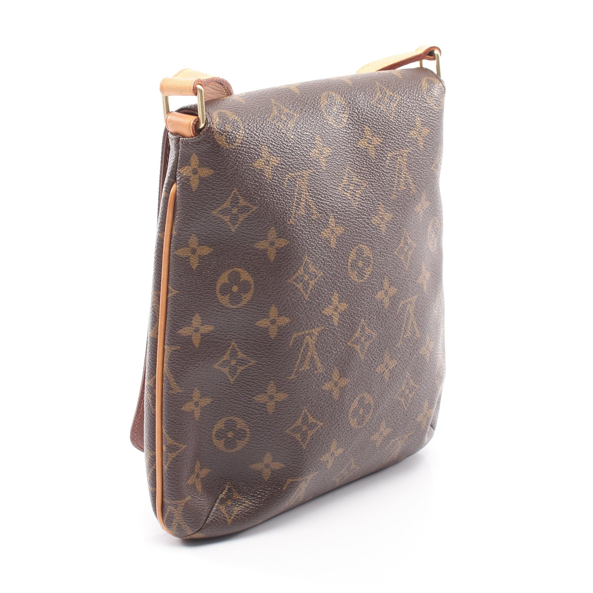 ミュゼットサルサ ショートストラップ モノグラム ショルダーバッグ PVC レザー ブラウン ルイヴィトン バッグ LOUIS VUITTON