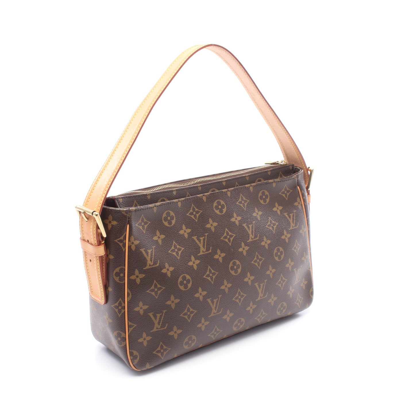ヴィバシテGM モノグラム ショルダーバッグ PVC レザー ブラウン ルイヴィトン バッグ LOUIS VUITTON