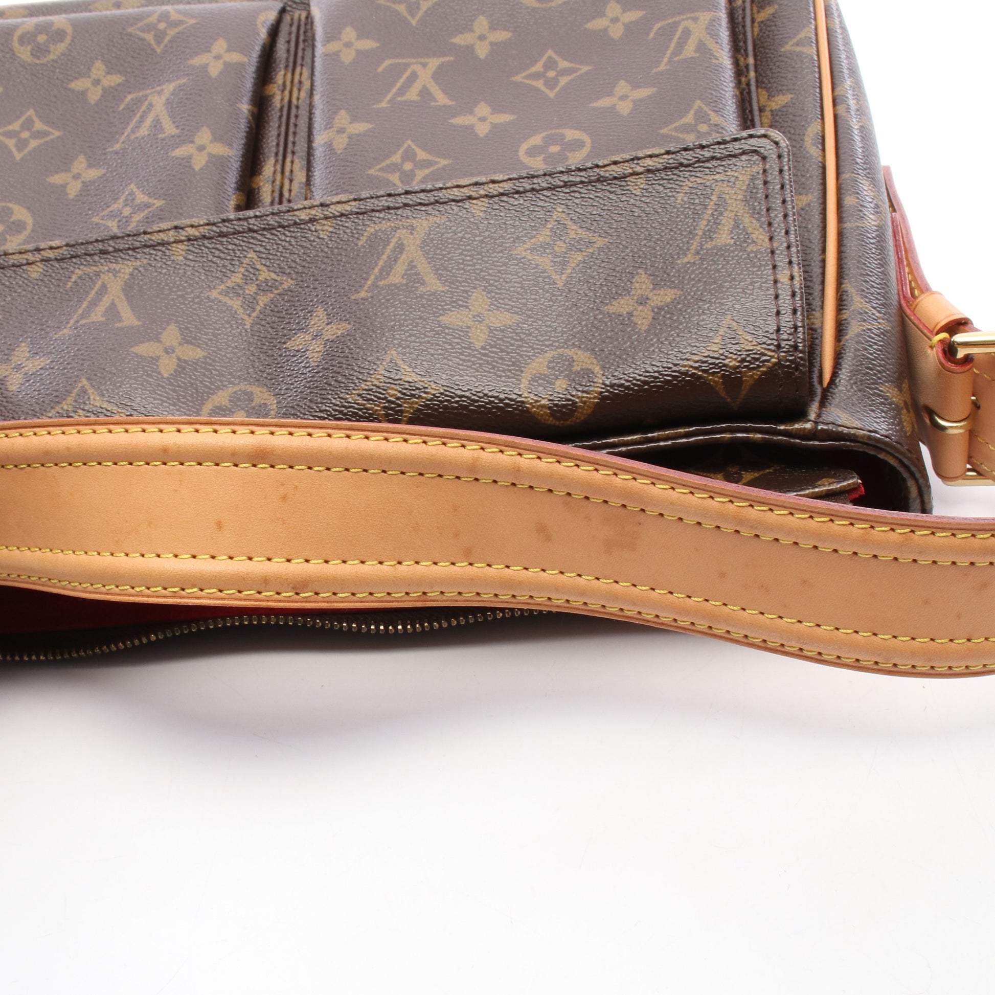 ヴィバシテGM モノグラム ショルダーバッグ PVC レザー ブラウン ルイヴィトン バッグ LOUIS VUITTON