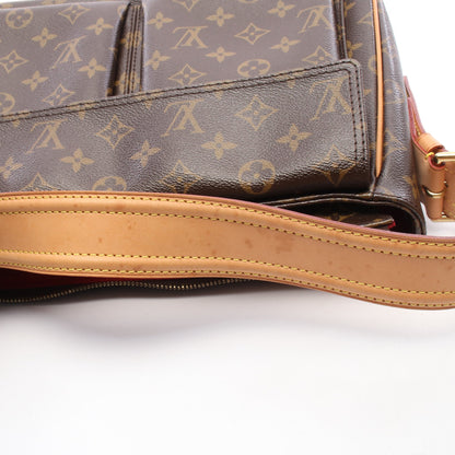 ヴィバシテGM モノグラム ショルダーバッグ PVC レザー ブラウン ルイヴィトン バッグ LOUIS VUITTON