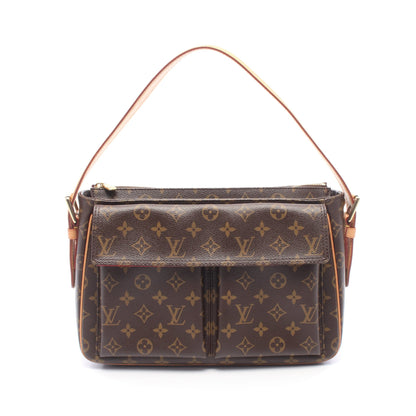 ヴィバシテGM モノグラム ショルダーバッグ PVC レザー ブラウン ルイヴィトン バッグ LOUIS VUITTON
