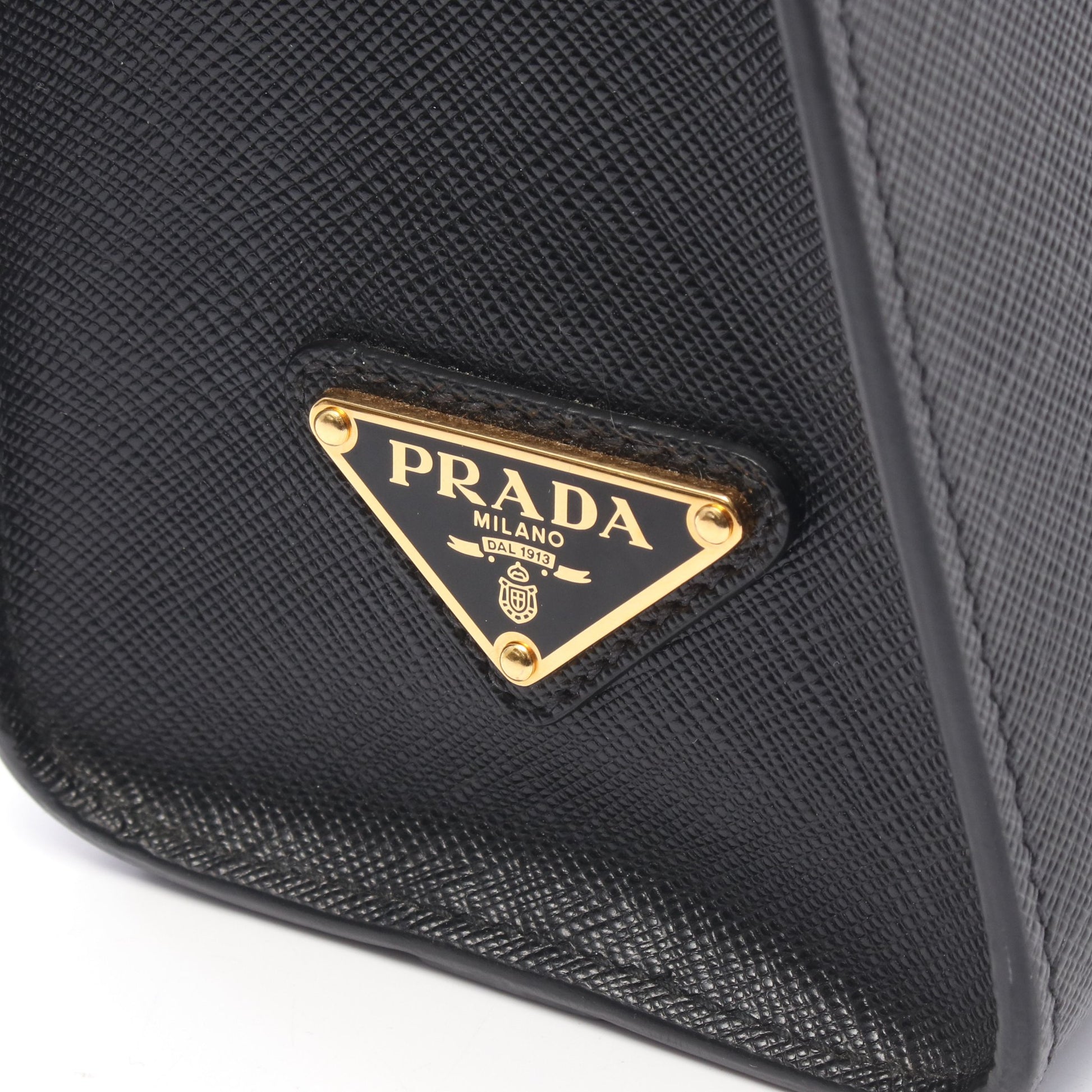 SAFFIANO LUX 2WAY ハンドバッグ サフィアーノレザー ブラック プラダ バッグ PRADA
