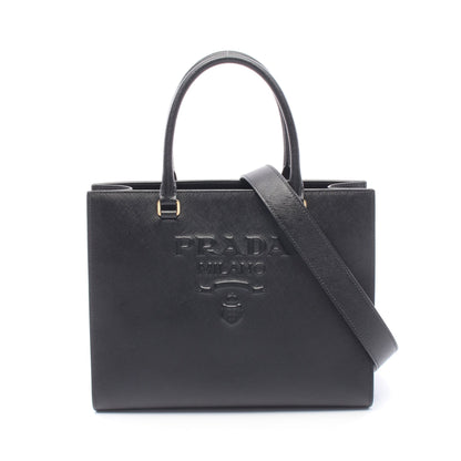 SAFFIANO LUX 2WAY ハンドバッグ サフィアーノレザー ブラック プラダ バッグ PRADA