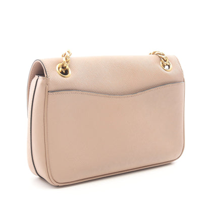 フラップ チェーンショルダーバッグ サフィアーノレザー ピンクベージュ プラダ バッグ PRADA
