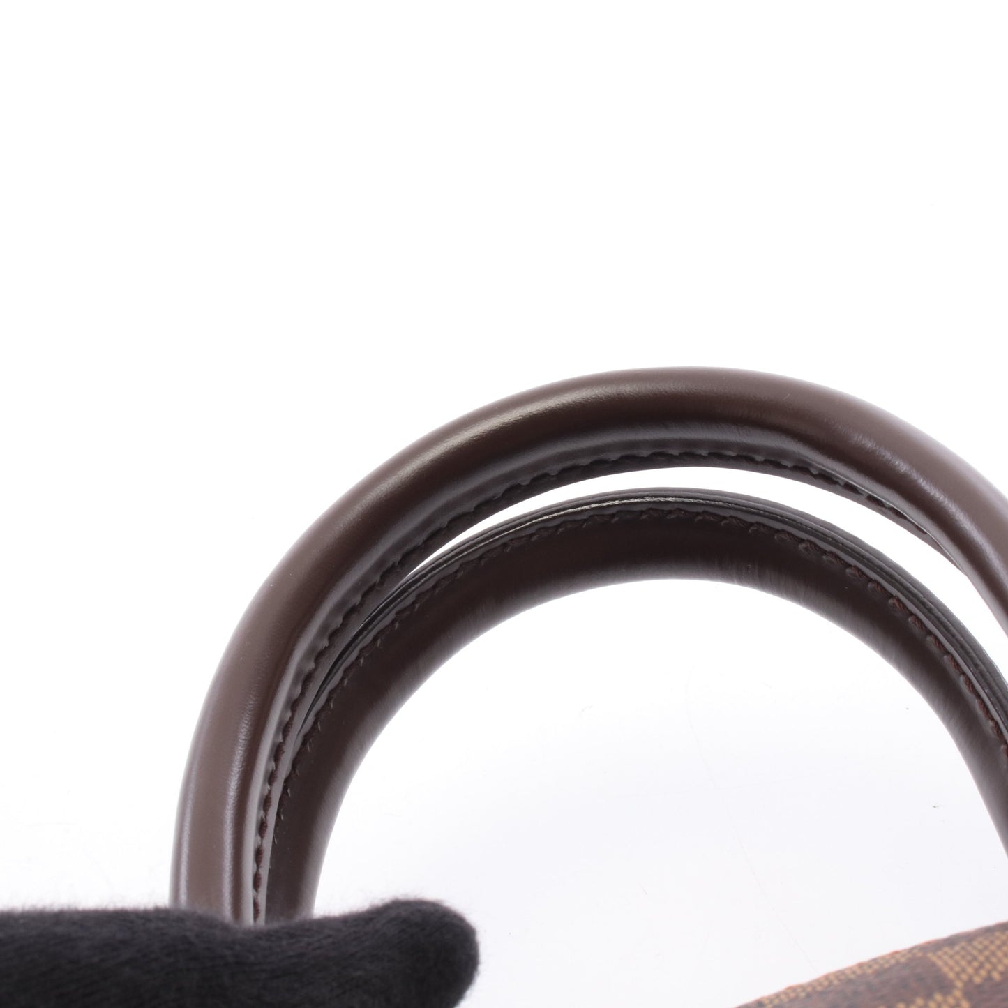 リベラ ミニ ダミエエベヌ ハンドバッグ PVC レザー ブラウン ルイヴィトン バッグ LOUIS VUITTON