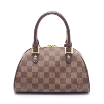 リベラ ミニ ダミエエベヌ ハンドバッグ PVC レザー ブラウン ルイヴィトン バッグ LOUIS VUITTON