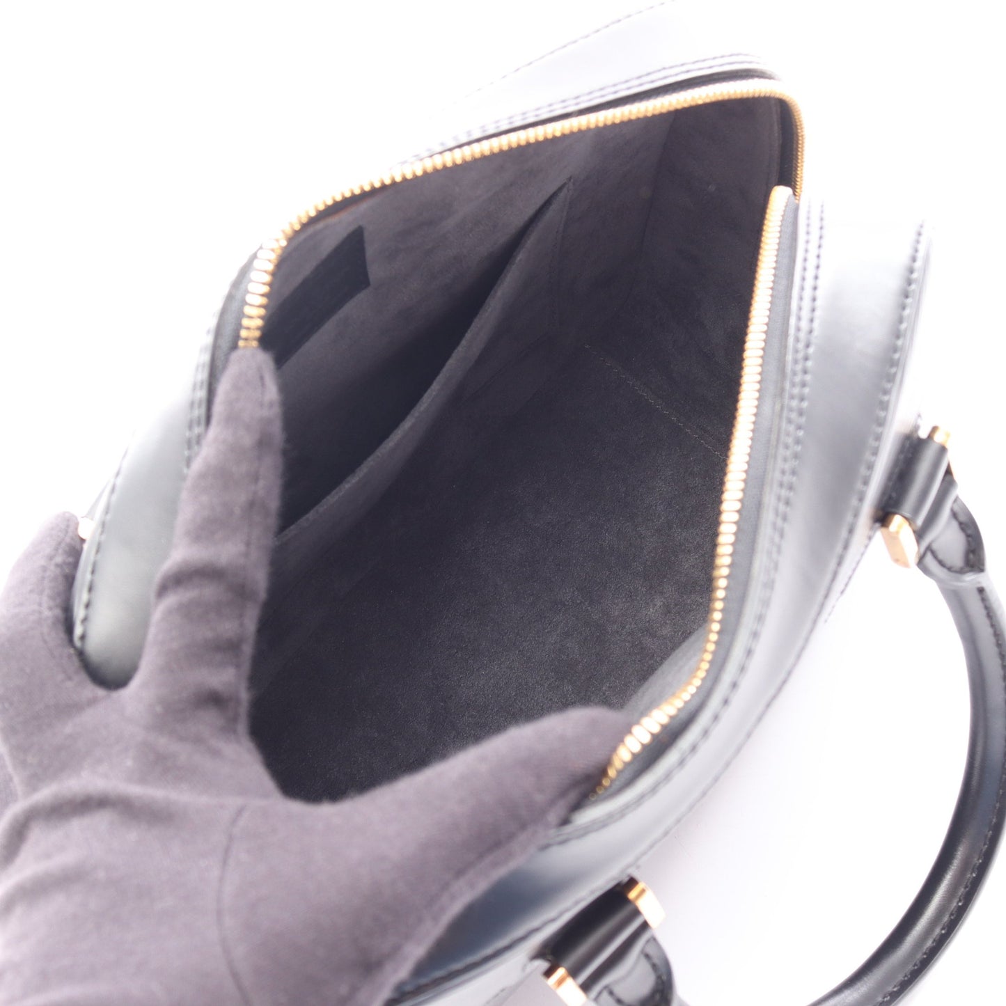 サブロン エピ ノワール ハンドバッグ レザー ブラック ルイヴィトン バッグ LOUIS VUITTON