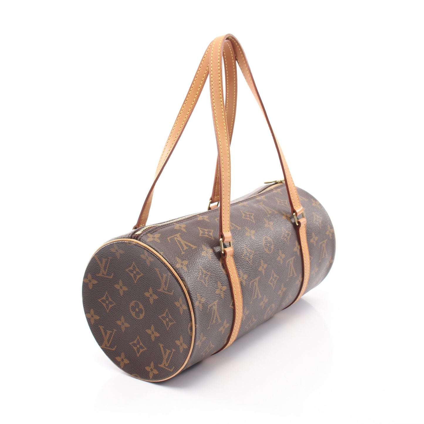 パピヨン30 モノグラム ハンドバッグ PVC レザー ブラウン ルイヴィトン バッグ LOUIS VUITTON