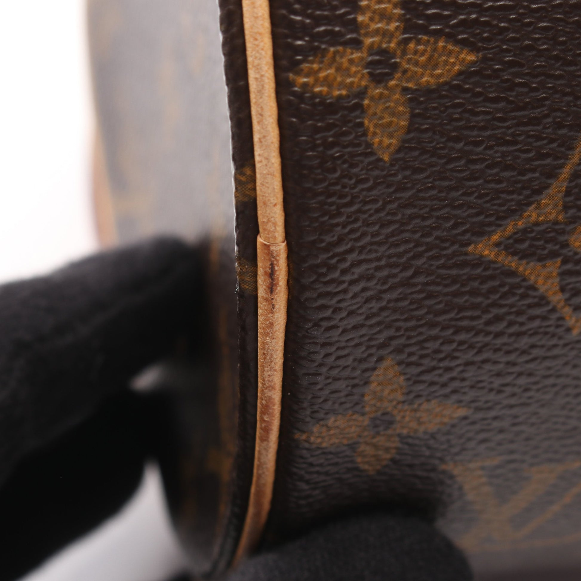 パピヨン30 モノグラム ハンドバッグ PVC レザー ブラウン ルイヴィトン バッグ LOUIS VUITTON