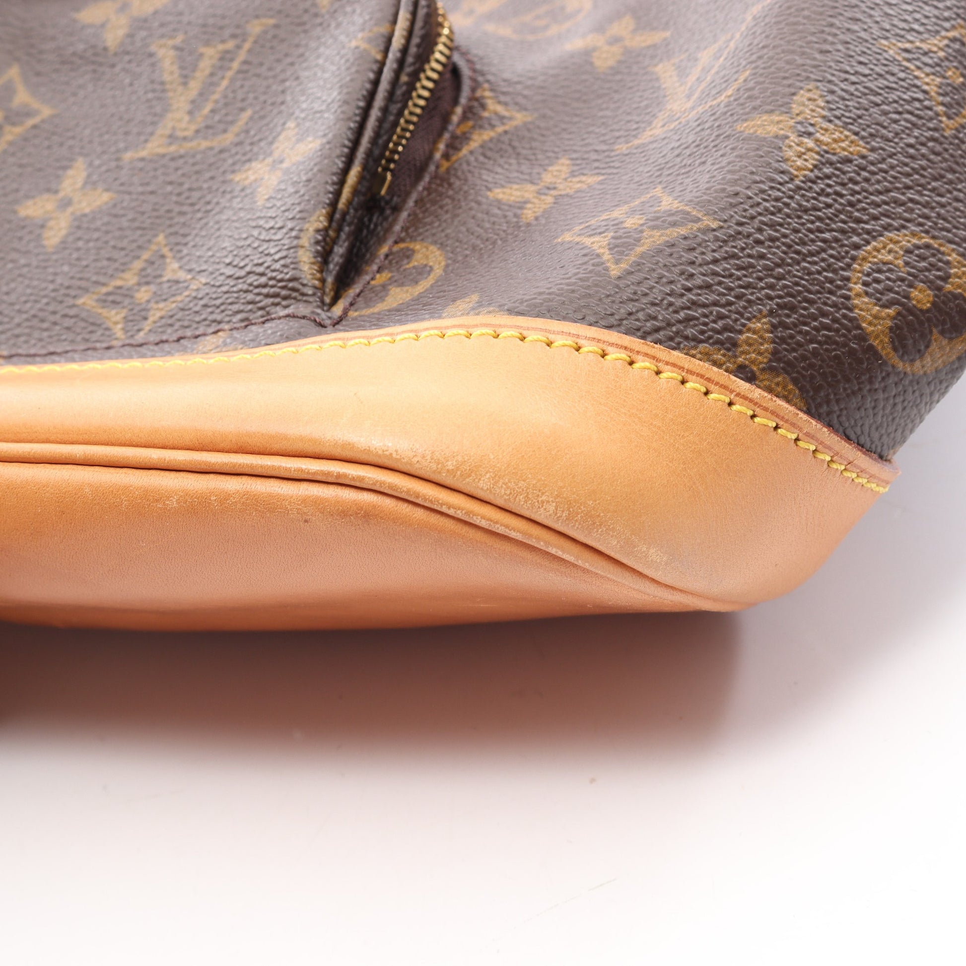 モンスリMM モノグラム バックパック リュックサック PVC レザー ブラウン ルイヴィトン バッグ LOUIS VUITTON