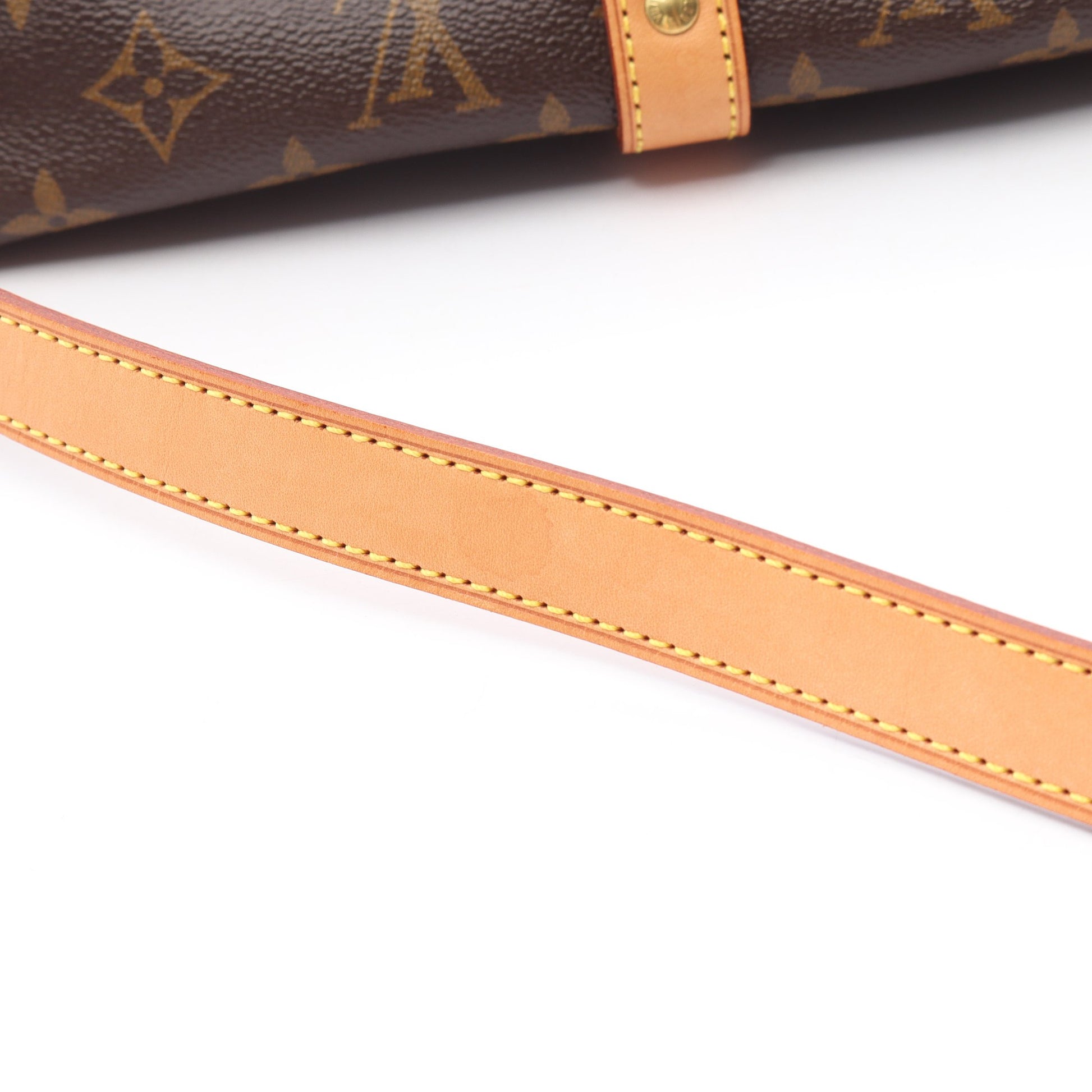 ソミュール30 モノグラム ショルダーバッグ PVC レザー ブラウン ルイヴィトン バッグ LOUIS VUITTON