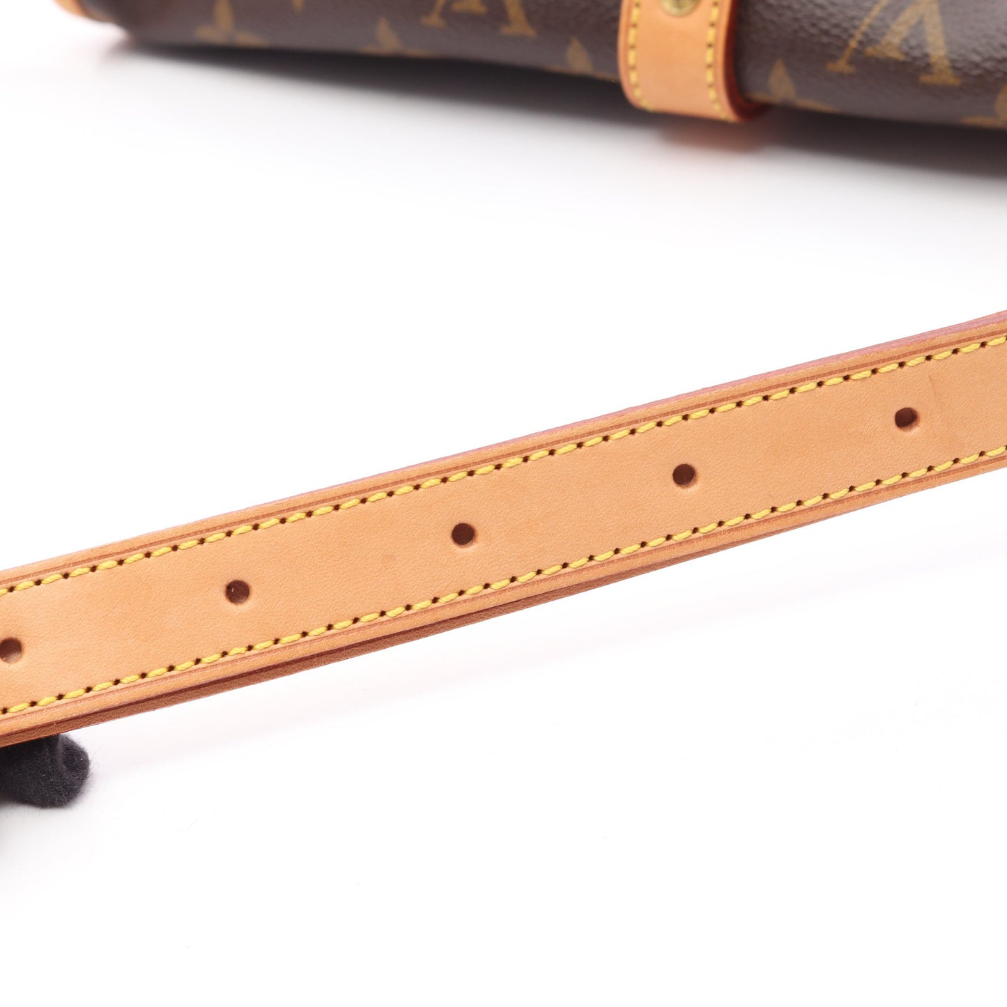 ソミュール30 モノグラム ショルダーバッグ PVC レザー ブラウン ルイヴィトン バッグ LOUIS VUITTON