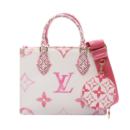 オンザゴー PM LV バイザプール モノグラムジャイアント 2WAY ハンドバッグ PVC オフホワイト ルイヴィトン バッグ LOUIS VUITTON