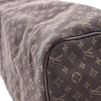スピーディ30 モノグラムミニラン エベヌ ハンドバッグ キャンバス レザー ダークブラウン ルイヴィトン バッグ LOUIS VUITTON