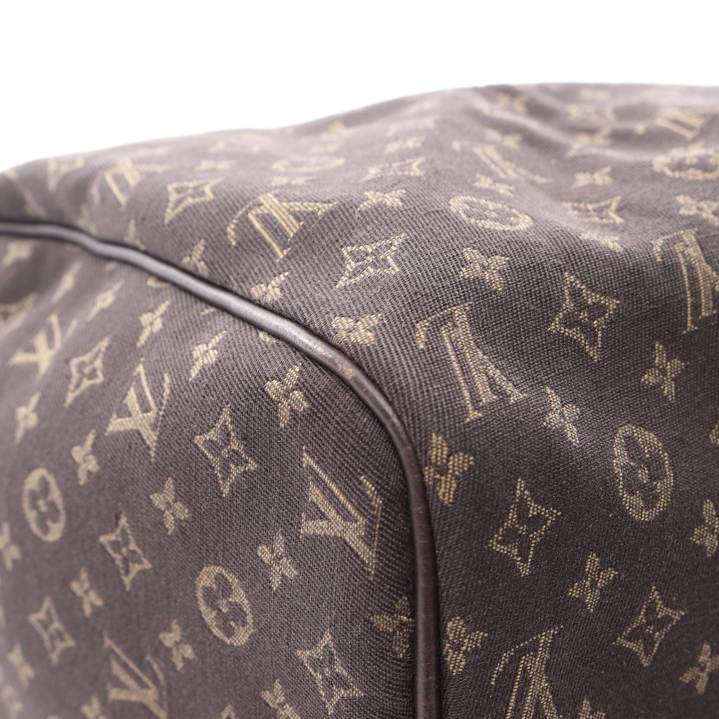 スピーディ30 モノグラムミニラン エベヌ ハンドバッグ キャンバス レザー ダークブラウン ルイヴィトン バッグ LOUIS VUITTON