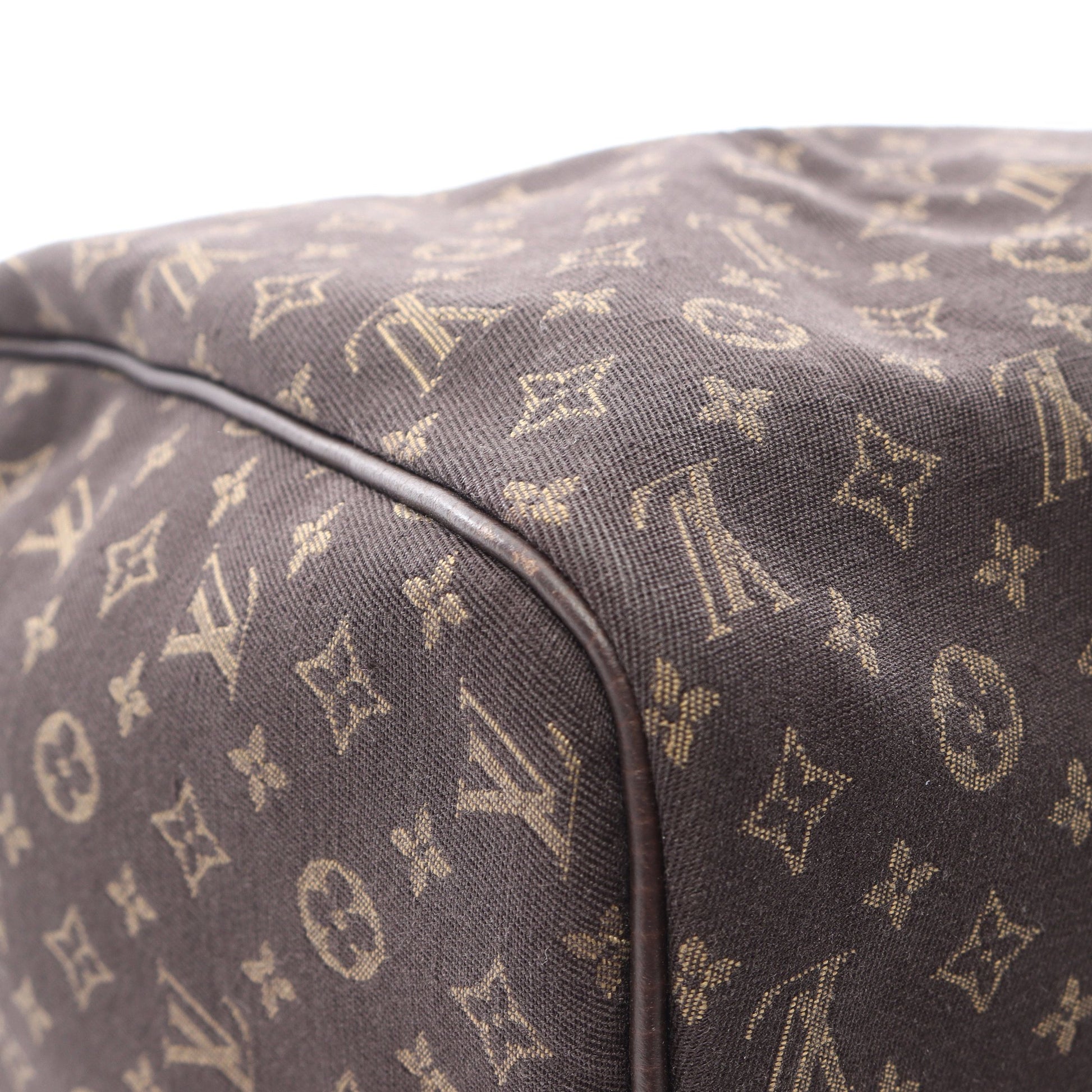 スピーディ30 モノグラムミニラン エベヌ ハンドバッグ キャンバス レザー ダークブラウン ルイヴィトン バッグ LOUIS VUITTON