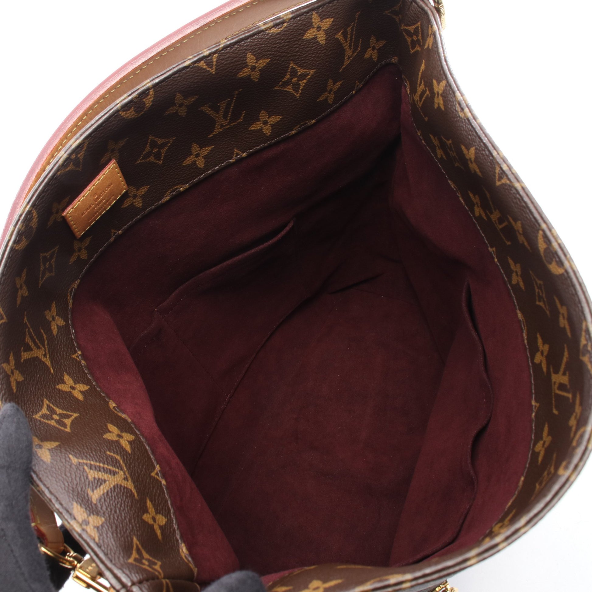 メリー モノグラム 2WAY ワンショルダーバッグ PVC レザー ブラウン ルイヴィトン バッグ LOUIS VUITTON