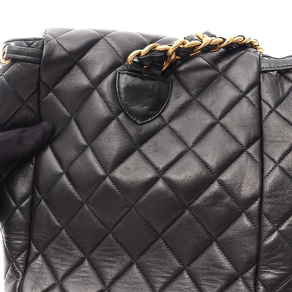 マトラッセ ターンロック バックパック リュックサック ラムスキン ブラック ゴールド金具 シャネル バッグ CHANEL