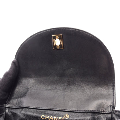 マトラッセ ターンロック バックパック リュックサック ラムスキン ブラック ゴールド金具 シャネル バッグ CHANEL