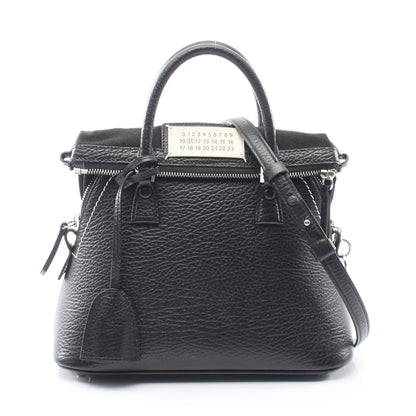 5AC ミニバッグ 2WAY ハンドバッグ レザー ブラック メゾンマルジェラ11 バッグ Maison Margiela 11
