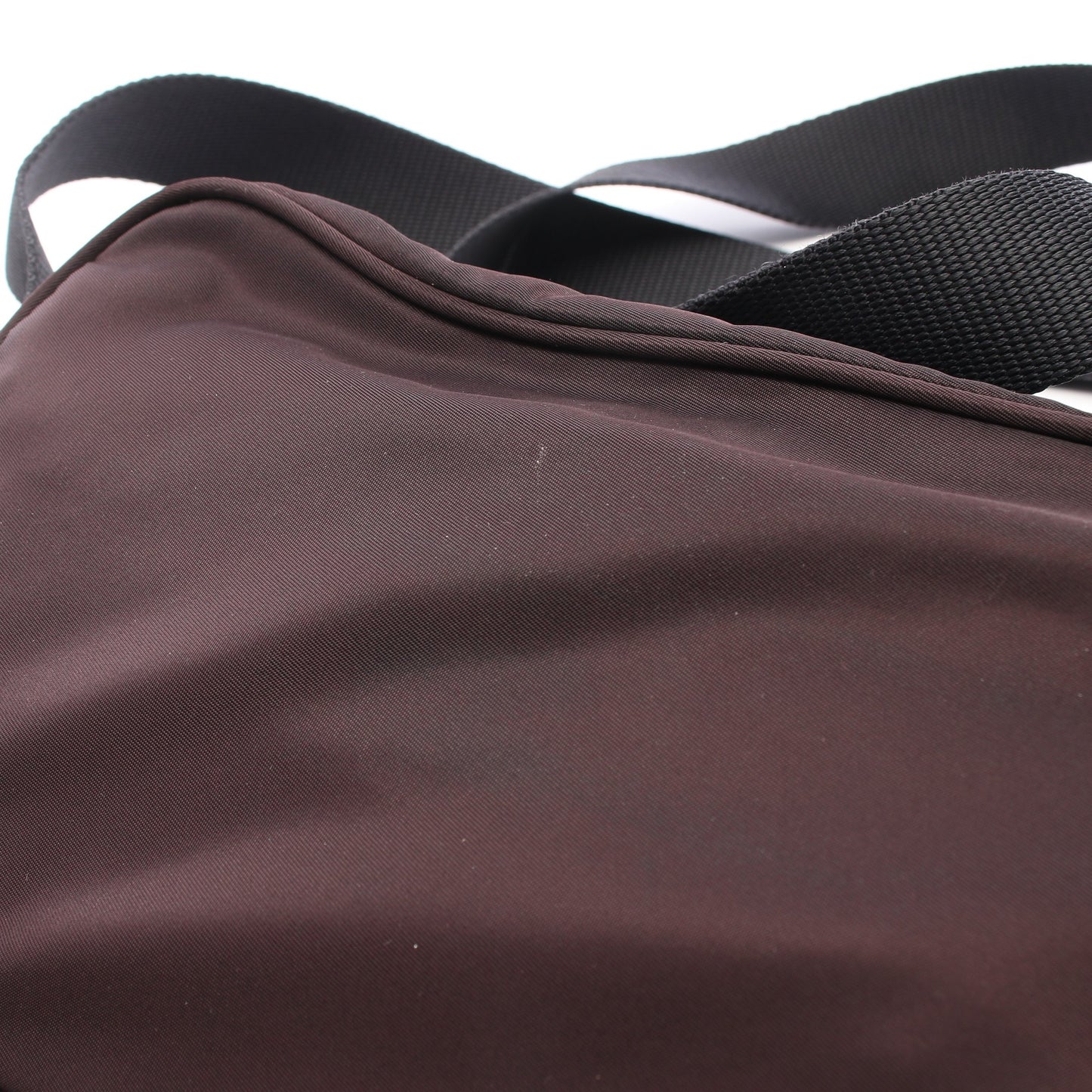 VELA SPORT ショルダーバッグ ナイロン レザー ダークブラウン プラダ