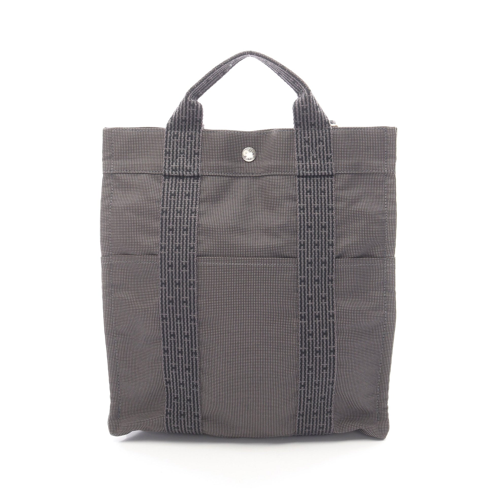 エールライン アドMM バックパック リュックサック ナイロンキャンバス ダークグレー シルバー金具 エルメス バッグ HERMES