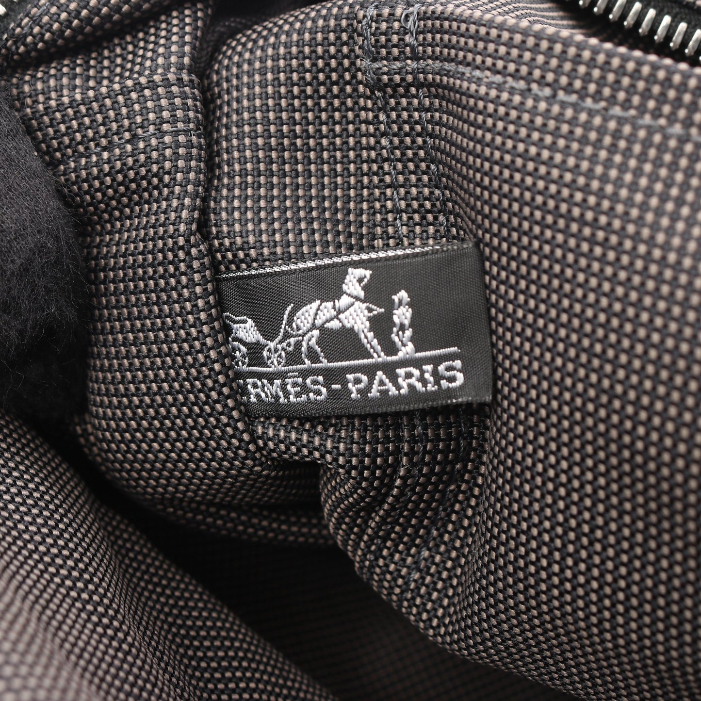 エールライン アドMM バックパック リュックサック ナイロンキャンバス ダークグレー シルバー金具 エルメス バッグ HERMES