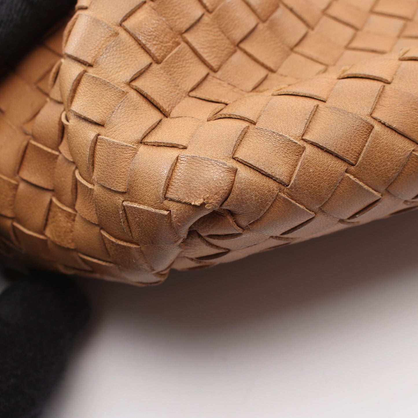イントレチャート ハンドバッグ レザー ブラウン ボッテガヴェネタ バッグ BOTTEGA VENETA