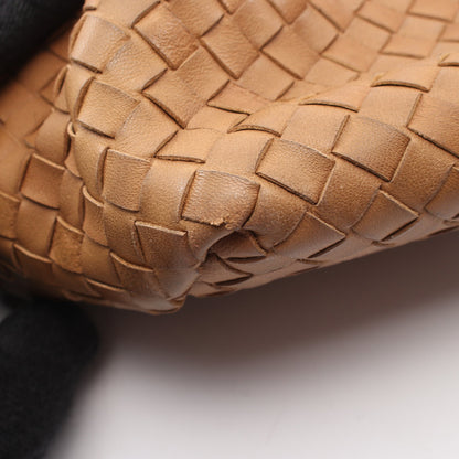 イントレチャート ハンドバッグ レザー ブラウン ボッテガヴェネタ バッグ BOTTEGA VENETA