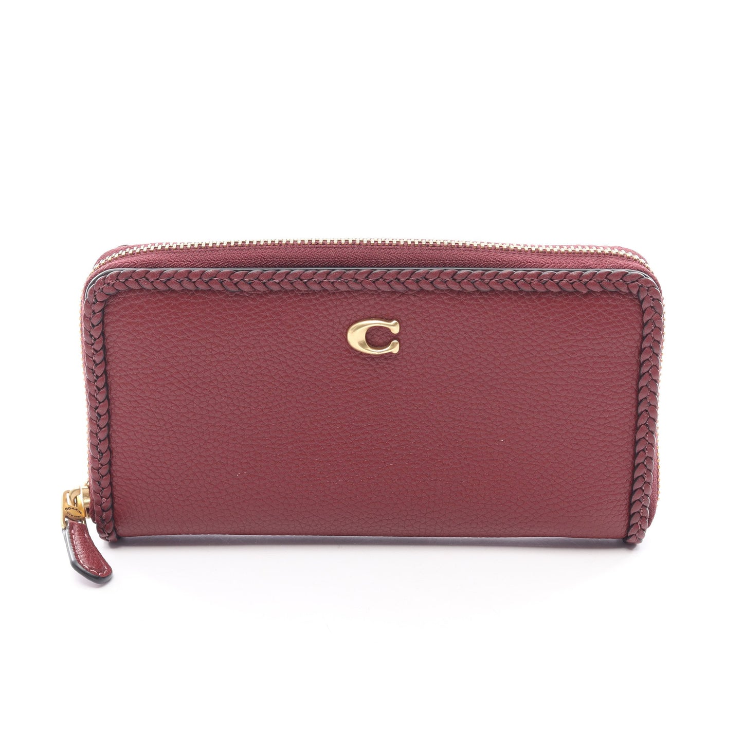 アコーディオン ラウンドファスナー長財布 レザー ボルドー コーチ 財布・小物 COACH