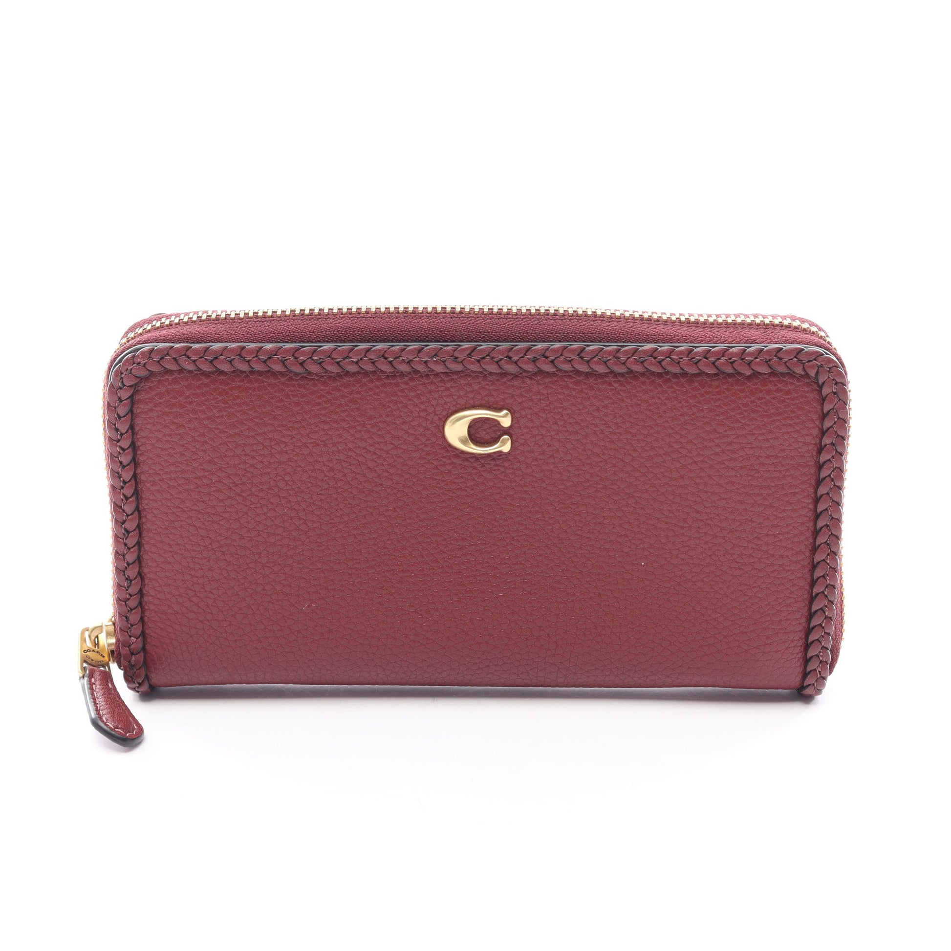 アコーディオン ラウンドファスナー長財布 レザー ボルドー コーチ 財布・小物 COACH