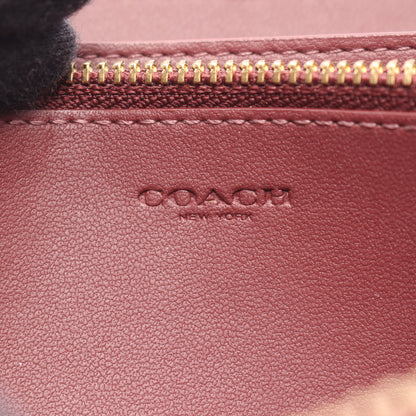 アコーディオン ラウンドファスナー長財布 レザー ボルドー コーチ 財布・小物 COACH