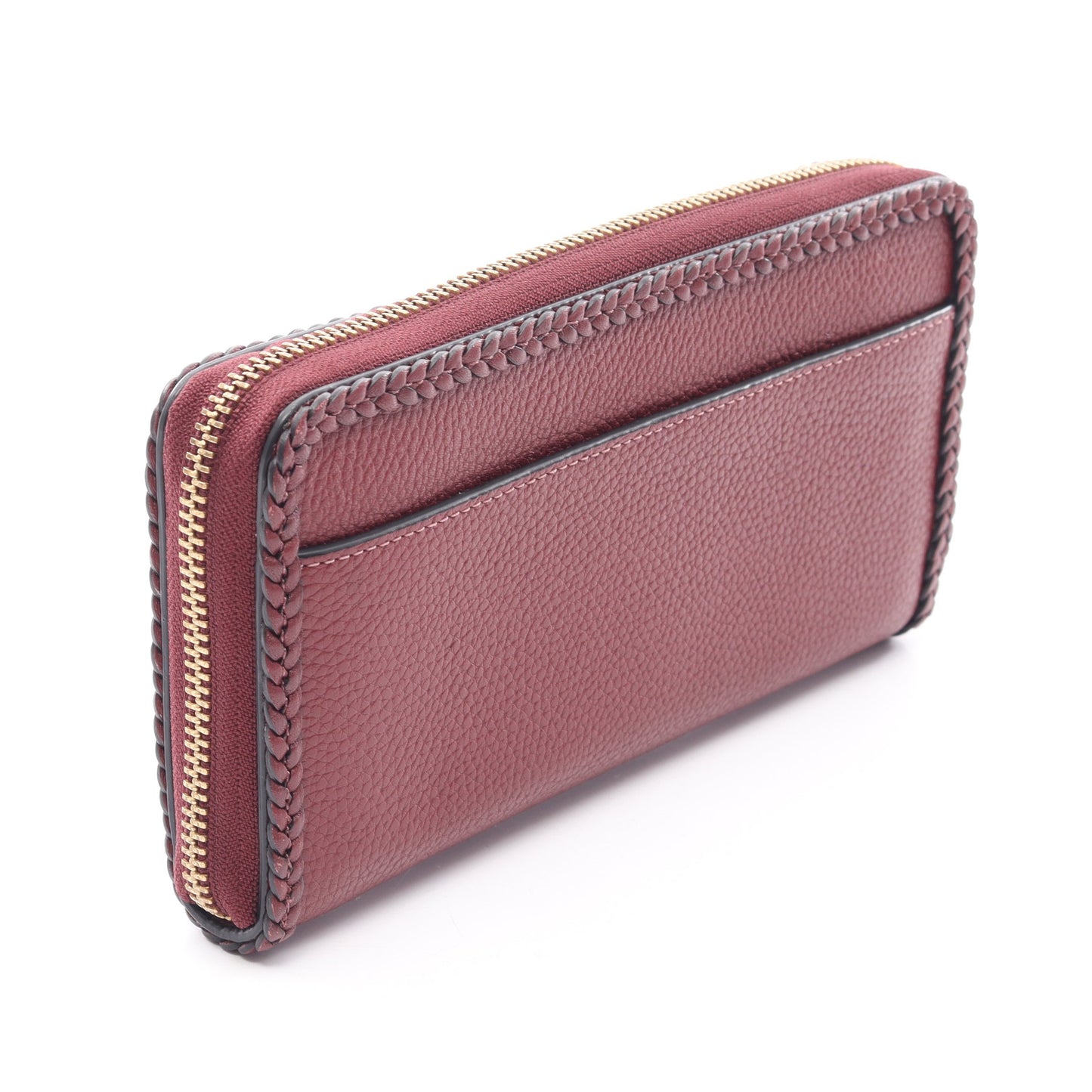 アコーディオン ラウンドファスナー長財布 レザー ボルドー コーチ 財布・小物 COACH