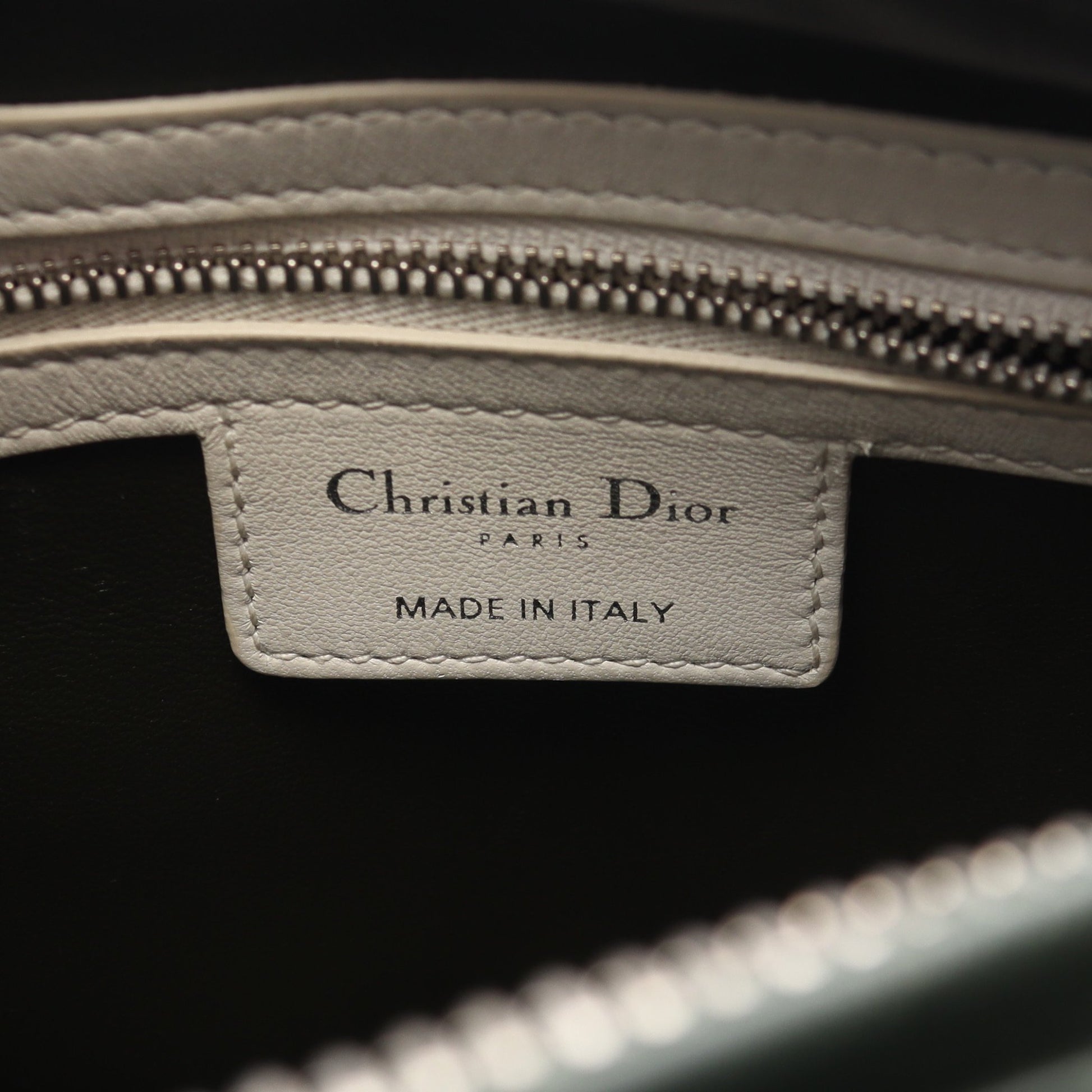 LADY DIOR レディディオール カナージュ ハンドバッグ レザー ライトブルー アイボリー ダークグリーン クリスチャンディオール バッグ Christian Dior