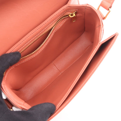ティーン トリオンフ バッグ ショルダーバッグ レザー コーラルオレンジ セリーヌ バッグ CELINE