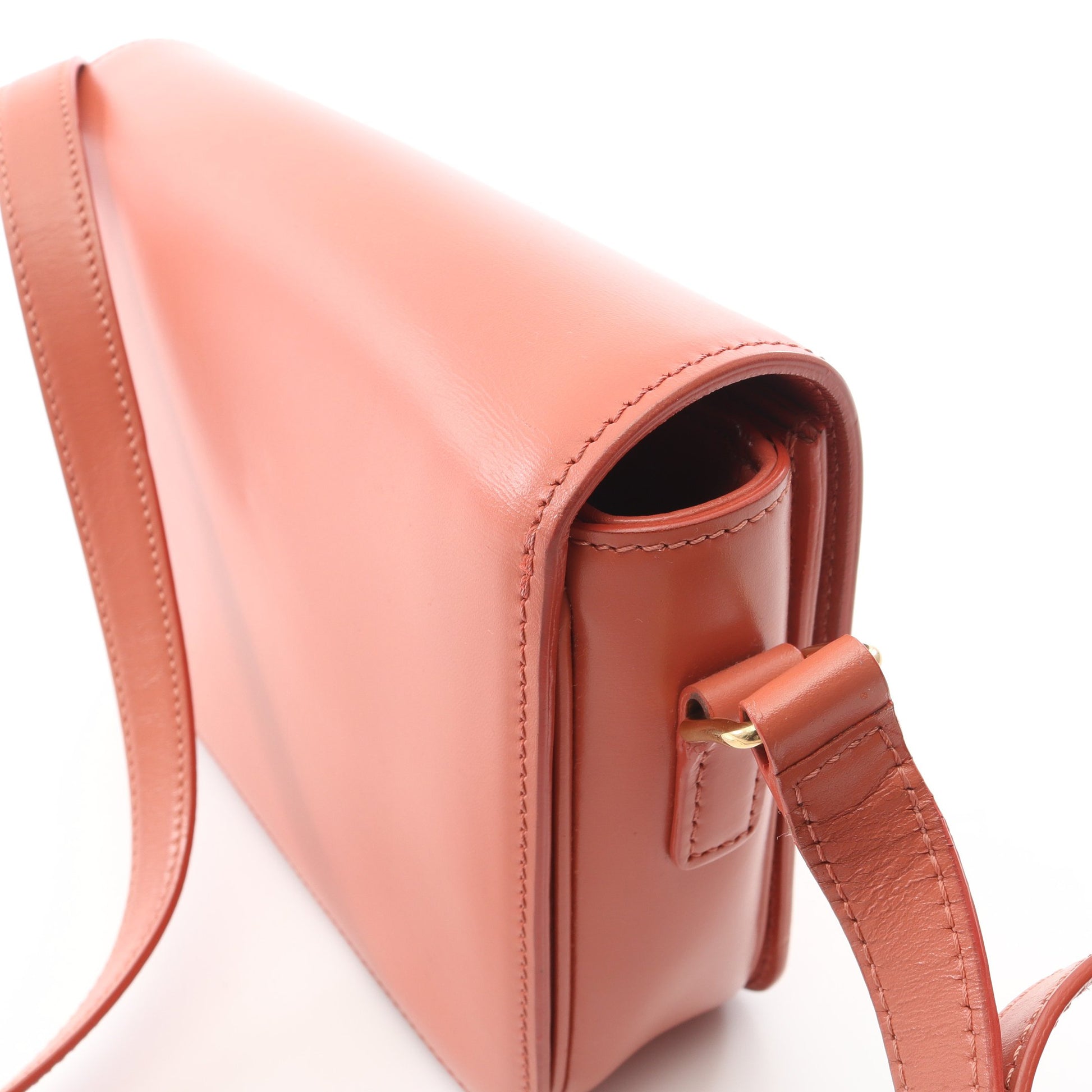 ティーン トリオンフ バッグ ショルダーバッグ レザー コーラルオレンジ セリーヌ バッグ CELINE