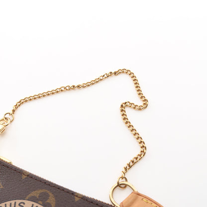 ミニポシェット アクセソワール モノグラム T&B チェーンハンドバッグ PVC レザー ブラウン ルイヴィトン バッグ LOUIS VUITTON