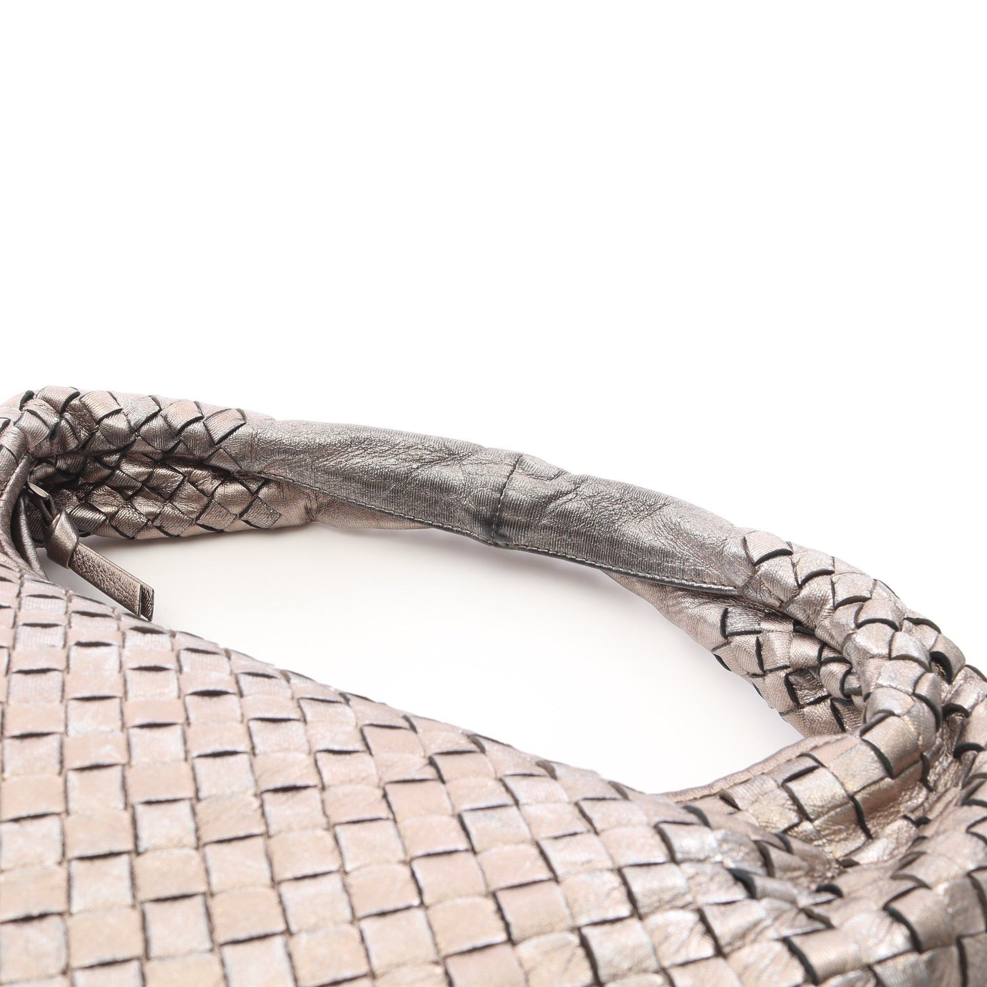 ヴェネタバッグ イントレチャート ワンショルダーバッグ レザー シャンパンゴールド ボッテガヴェネタ バッグ BOTTEGA VENETA