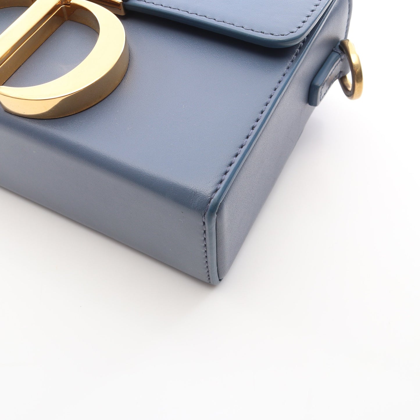 30 MONTAIGNE モンテーニュ ショルダーバッグ レザー ブルーグレー クリスチャンディオール バッグ Christian Dior