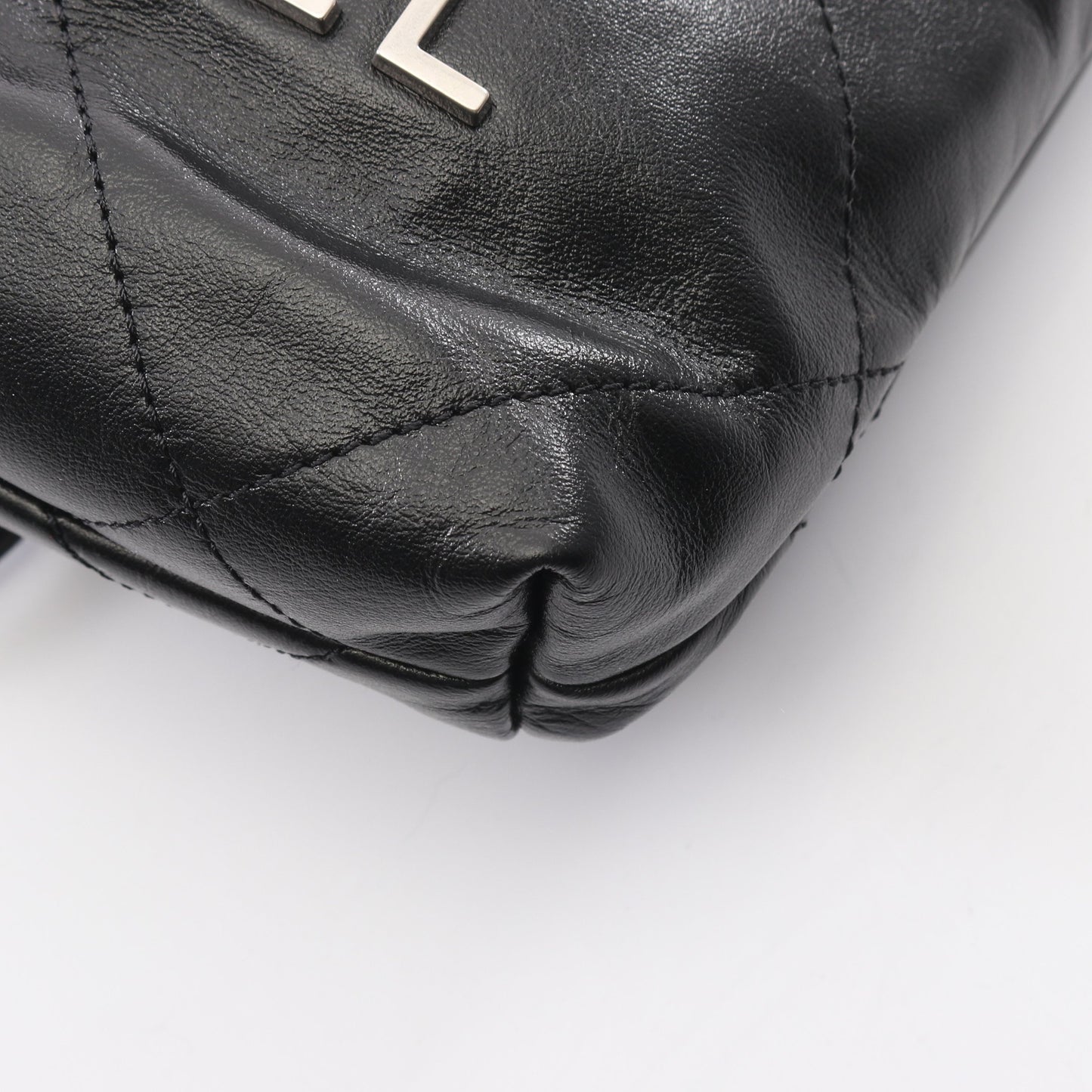 CHANEL 22 ミニ 2WAY チェーンショルダーバッグ レザー ブラック シルバー金具 シャネル バッグ CHANEL