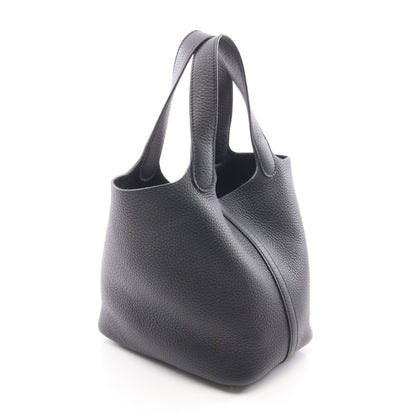 ピコタンロックPM ハンドバッグ トリヨンクレマンス ブラック ゴールド金具 W刻印 エルメス バッグ HERMES