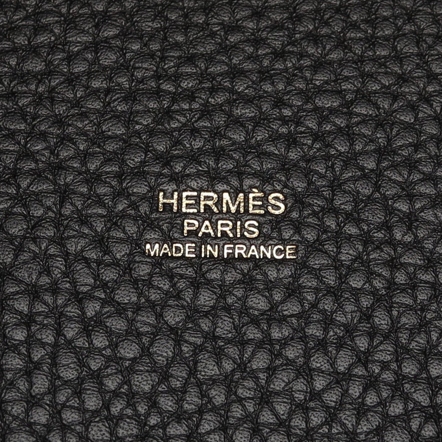 ピコタンロックPM ハンドバッグ トリヨンクレマンス ブラック ゴールド金具 W刻印 エルメス バッグ HERMES
