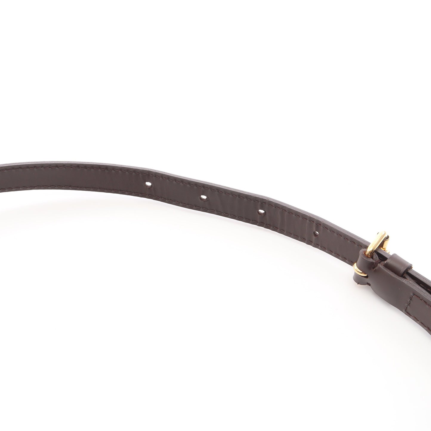ミュゼットサルサ ロングストラップ ダミエエベヌ ショルダーバッグ PVC レザー ブラウン ルイヴィトン バッグ LOUIS VUITTON