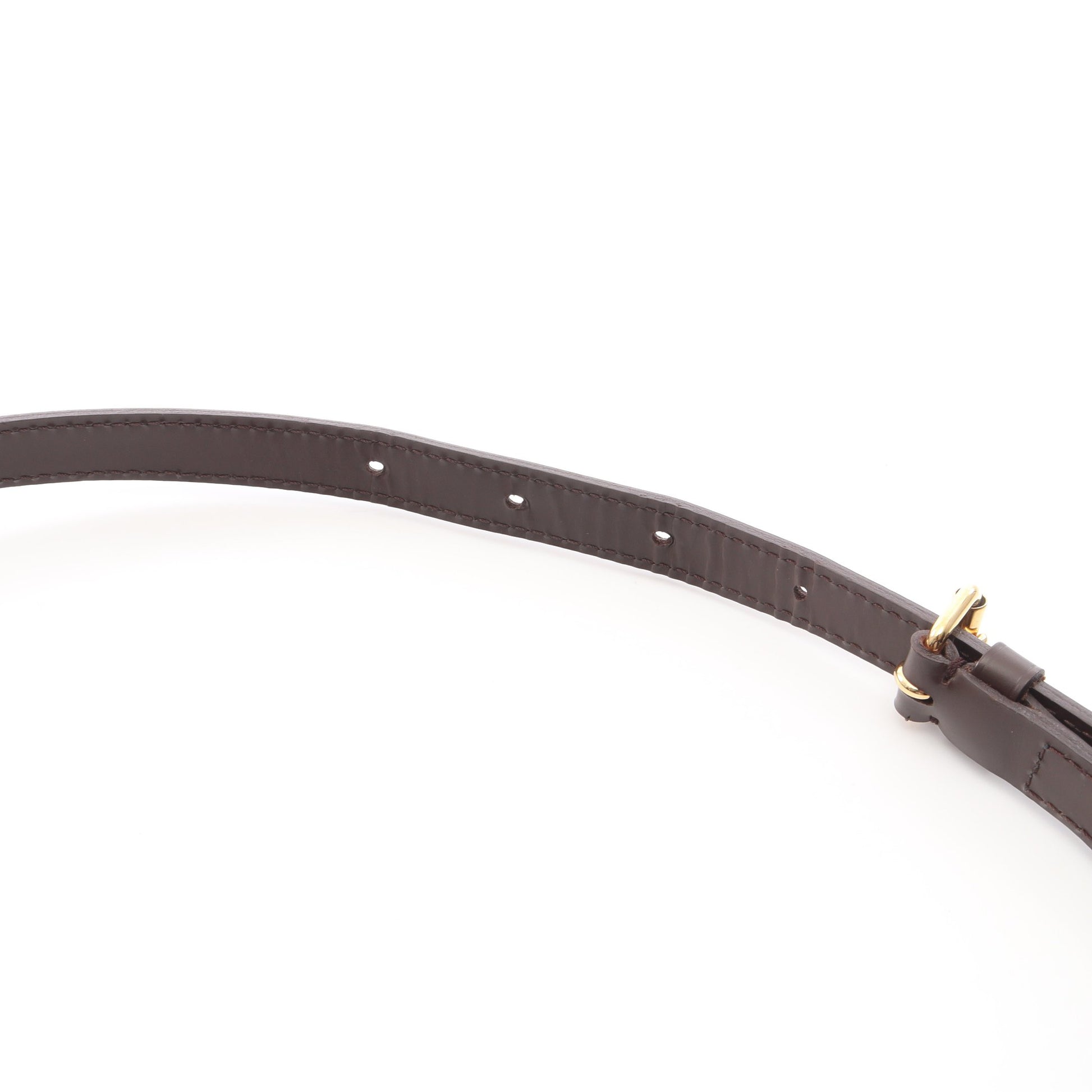 ミュゼットサルサ ロングストラップ ダミエエベヌ ショルダーバッグ PVC レザー ブラウン ルイヴィトン バッグ LOUIS VUITTON