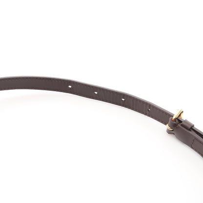 ミュゼットサルサ ロングストラップ ダミエエベヌ ショルダーバッグ PVC レザー ブラウン ルイヴィトン バッグ LOUIS VUITTON