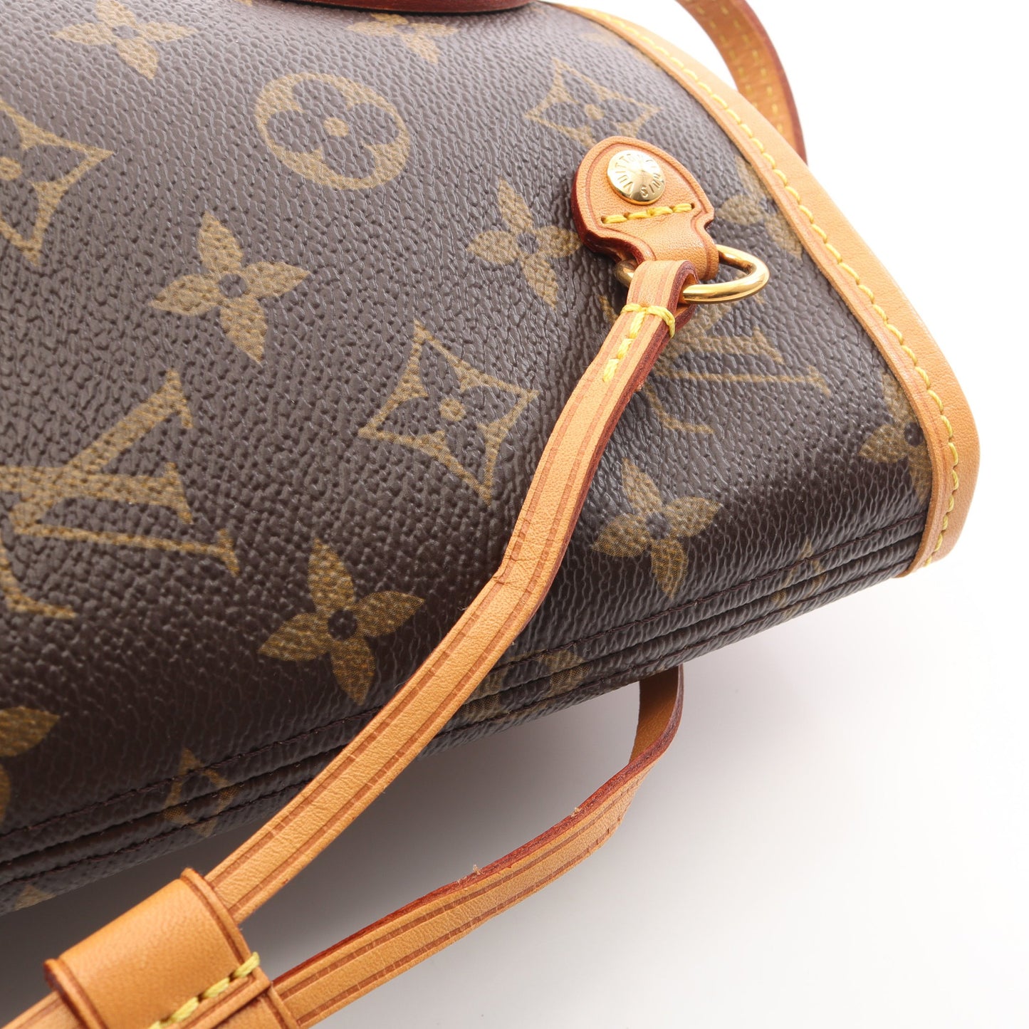 ネヴァーフルPM モノグラム ハンドバッグ トートバッグ PVC レザー ブラウン ルイヴィトン バッグ LOUIS VUITTON